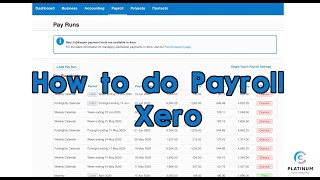 How to run Single Touch Payroll in Xero [upl. by Cletus748]