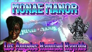 Monae Manor  Full Walkthrough  Los Angeles Haunted Hayride 2024 [upl. by Suolkcin]