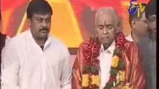 chiranjeevi facilitating veturi  etv nokia big ugadi music awards [upl. by Nesnaj]