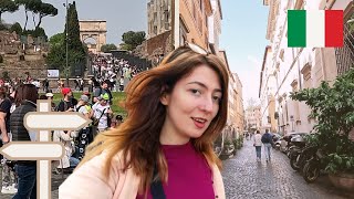 I Tried to Avoid the Crowds in Rome  A Day in Italy [upl. by Reseta]