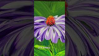 😍🎨💜 A purple ConeFlower This one was so fun painting myart lilkartistry flowers [upl. by Eenolem708]