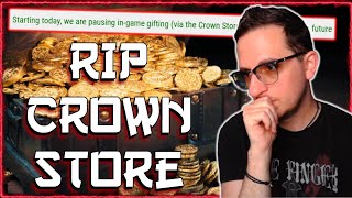 ESO Crown Store Gifting has been Disabled FOREVER [upl. by Ayikur]