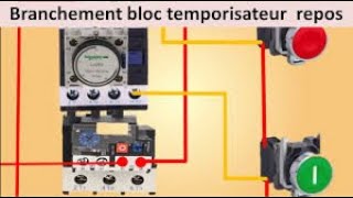 temporisateur avec lampe et contacteur [upl. by Fabrienne]