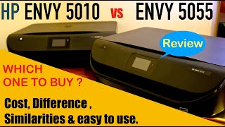 HP Envy 5010 vs 5055 Allinone Printer Review [upl. by Leciram]