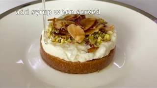 Sweet Lebanese Mafroukeh with homemade Ashta طريقة عمل المفروكه مع وصفة القشطة المنزلية [upl. by Sadoc632]