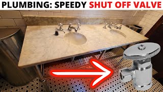 Plumbing Service Call Shut Off Valve Replacement How To Install A Compression Speedy Stop Valve [upl. by Aihsenyt560]