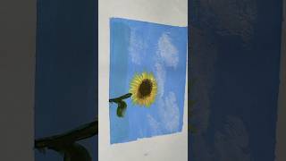 Sunflower painting ideas 🌻youtubeshorts artandcraftofsam [upl. by Aztirak514]