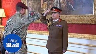 Para Lance Corporal Joshua Leakey is awarded the Victoria Cross  Daily Mail [upl. by Oivaf463]