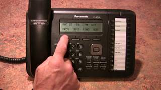 How to program a button on a Panasonic KXDT543 [upl. by Ennybor974]