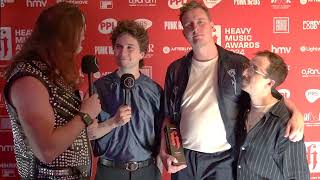 Holding Absence Best UK Live Artist Winner Interview  Heavy Music Awards 2024 [upl. by Dahsraf]