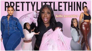 PRETTYLITTLETHING Curvy Try On Haul  ASHLEY CHEVALIER [upl. by Ikcir]