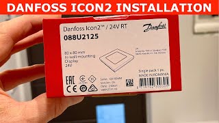 Icon2 24V Danfoss Room Thermostat Installation [upl. by Nilhsa]