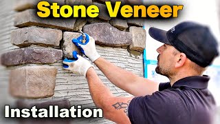 Stone Veneer Installation  Part 2 Corners And Flats  BEGINNERS GUIDE [upl. by Riley]