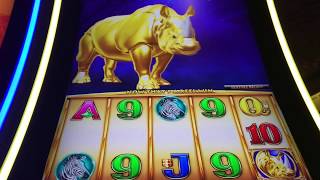 Rhino Charge 391 Super Bonus Spins Jackpot Handpay MGM LV [upl. by Indyc]