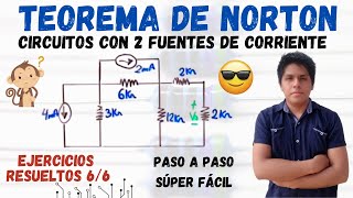 TEOREMA de NORTON con FUENTES INDEPENDIENTES💥 1 EJERCICIO RESUELTO Esto NO TE ENSEÑARON 😱 [upl. by Siuluj335]