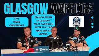 GLASGOW WARRIORS Live press conference after their win in URC final against Bulls [upl. by Jeramie]