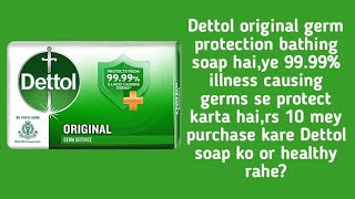 Dettol original germ protection bathing soap review [upl. by Tneicniv]