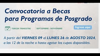 BECAS DE MAESTRÍA PARA DOCENTES  INAFOCAM [upl. by Merl417]