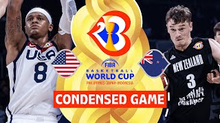 USA 🇺🇸 vs New Zealand 🇳🇿 Full Game Highlights  FIBA Basketball World Cup 2023 [upl. by Namrac]