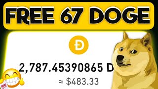 FREE 6700 DOGECOIN  Best Free Dogecoin Mining For Now  no minimum withdraw [upl. by Kcim]