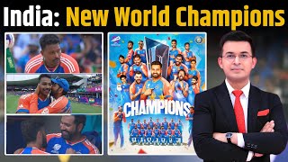 IND vs SA  India win T20 WC 2024 stun South Africa by 7 runs Kohli  Rohit  Bumrah [upl. by Assirahs3]