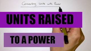 Converting Units Raised To A Power  A Level Physics [upl. by Raynata]