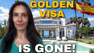 Spain Update GOLDEN VISA is Gone [upl. by Erastatus]