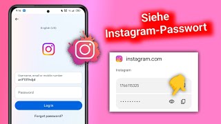 So finden Sie das InstagramPasswort und den Benutzernamen [upl. by Avivah]