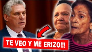 cubanas de Rio Cauto se ERIZAN con Diaz Canel ⚠️🦔 [upl. by Gherlein]