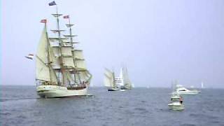 Tall Ships 2009 Charleston EUROPA TECIA and CAPTAIN MIRANDA 2009jun29 [upl. by Nyvlem]