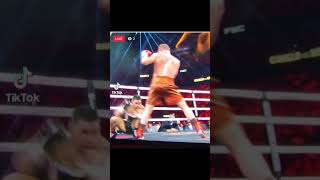 Edgar berlanga gets knocked out by canelo 👊🏾 ko edgarberlanga fightsport canelo boxing [upl. by Ailecra597]