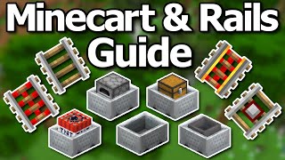 The Ultimate Minecraft 120 Minecart amp Rail Guide [upl. by Ronnica]