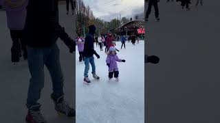 Ice skating in Stockholm Christmas Market [upl. by Traci]