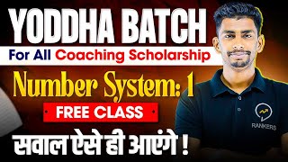 🔴Number system 01 for coaching scholarship exams  Free class of Yoddha Batch  Tallentex 2024 [upl. by Tay]