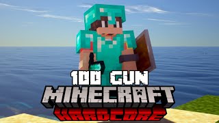 Minecraft Hardcoreda ISSIZ ADADA 100 GÜN Hayatta Kaldım [upl. by Ynohtna]