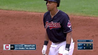 DETCLE Brantley rips a tworun double to right [upl. by Woodley461]