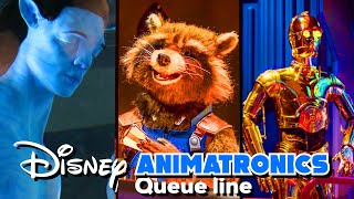 Top 5 Animatronics inside queue lines [upl. by Eidnew757]