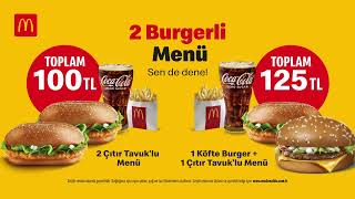 McDonald’s’tan 2 Burgerli Menüler Sen de dene 😍 [upl. by Llevra460]