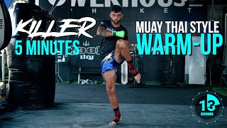 Killer 5 Minute Muay Thai WarmUp  FollowAlong in 4K HD [upl. by Bernete]