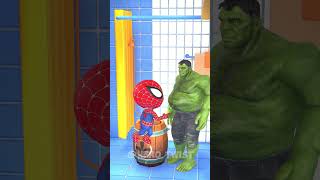 GTA V Spidey vs Hulk Weird Cars CrossingTwo Giant Slap Hands in Bollards gtaspiderman2 sports [upl. by Letnuhs]