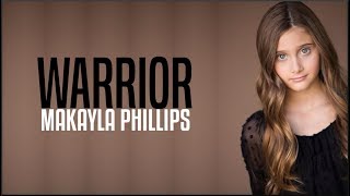 Makayla Phillips  Warrior Americas Got Talent 2018 Golden BuzzerLyrics [upl. by Aihsila]