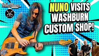 ‼️ We visit the Washburn Custom Shop with NUNO BETTENCOURT 🤯 Stolen Washburns  N4 History 🎸 [upl. by Roer]