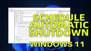 How To Schedule Automatic Shutdown in Windows 11 [upl. by Novoj]