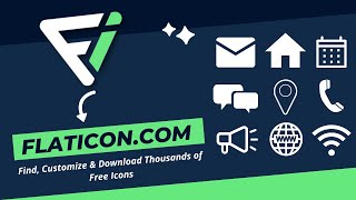 How to use flaticoncom  Find Customize amp Download Thousands of Free Icons [upl. by Danas]