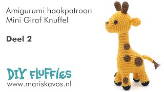 Leer een Mini giraf knuffel Amigurumi haken  deel 2  Nederlands haakpatroon [upl. by Geraldine]