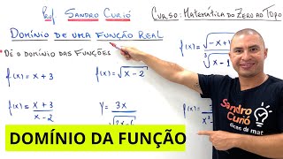 DOMÍNIO DE UMA FUNÇÃO REAL  RÁPIDO e FÁCIL [upl. by Anicart]