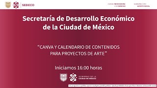 Canva y calendario de contenidos para proyectos de arte [upl. by Akienahs]