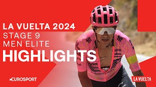 TAKING ON THE MOUNTAINS ⛰️  La Vuelta a España Stage 9 Highlights  Eurosport Cycling [upl. by Asehr]