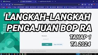 LANGKAHLANGKAH PENGAJUAN BOP RA II TAHAP 1 TA 2024 [upl. by Nylcoj]