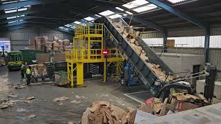 Compacting system for cardboard by Hunkeler Systeme AG [upl. by Fleischer]